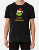 Чоловіча Новорічна футболка Stedman з принтом Merry Grinchmas Грінч Викрадач Різдва Чорний XXL - зображення 1