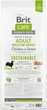 Корм для собак средних пород Brit Care Dog Sustainable Adult Medium Breed с курицей и насекомыми 12 кг (8595602558681) - изображение 2