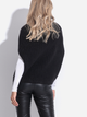Kamizelka damska swetrowa Fobya F1346 Black 40-42 Czarna (5903707131075) - obraz 2
