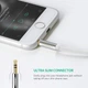 Кабель аудио AUX Ugreen 3.5 mm плоский 1M White (AV119) - изображение 13