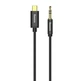Кабель аудіо Baseus Yiven Ugreen Type-C to Mini-jack 3.5mm 1.2М Black (CAM01) - зображення 4