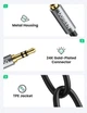 Кабель аудіо AUX Ugreen 3.5 mm стерео спліттер 20CM Black (AV123) - зображення 14