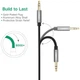 Кабель аудио AUX Ugreen 3.5 mm круглый 1M Black (AV119) - изображение 9