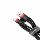 Кабель зарядный Baseus Cafule Cable USB to Lightning 2.4A 1m Red Black (CALKLF-B19) - изображение 13