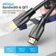 Кабель видео Vention HDMI 2.1 8K 60Hz 7680P 48Gbps 2M Black (AANBH) - изображение 7