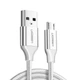 Зарядний кабель Ugreen Micro USB 2.0 5V2.4A 1.5M Silver (US290) - зображення 3
