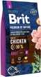 Сухой корм для взрослых собак мелких пород Brit Premium Adult S со вкусом курицы 8 кг (8595602526307) - изображение 1