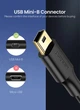 Кабель зарядний Ugreen US132 Mini USB 1 м Black (10355) - зображення 4