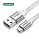 Кабель зарядный Ugreen Micro USB 2.0 5V2.4A 0.5M Silver (US290) - изображение 4