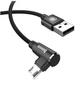 Кабель зарядный Baseus Micro USB 2.0 90° реверсивный MVP 1M Black (CAMMVP-A01) - изображение 4