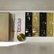Настенные часы DIY 3D "Espressoze" золотые - Большие бескаркасные 3Д часы 60-130 см, самоклеящиеся (1011353) - изображение 3