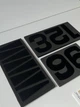 Настенные часы DIY 3D "Delta" черные - Большие бескаркасные 3Д часы 60-130 см, самоклеящиеся (101122) - изображение 7