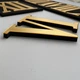 Настенные часы DIY 3D "Rome" золото - Большие бескаркасные 3Д часы 60-130 см, самоклеящиеся (101138) - изображение 6