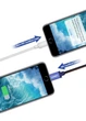 Зарядний кабель Ugreen MFi сертифікований lightning з алюмінієвим корпусом 0.25М Jeans (US247) - зображення 4
