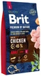Сухий корм для дорослих собак великих порід Brit Premium Dog Adult L з куркою 8 кг (8595602526451) - изображение 1