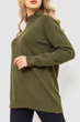 Жіночий светр в'язаний колір хакі Oversize 204R179 - зображення 3
