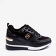 Sneakersy damskie na koturnie Genova 41 Czarne (5905677913804) - obraz 1