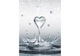 Готовые флизелиновые 3д фотообои 184x254 см Серое сердце и капли воды (3490V4A)+клей - изображение 2