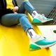 Женские носки Sunny Focks Левый Коронный - Правый Похоронный, Белые 36-40р. - изображение 2