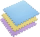 Килимок пазл HMS One Fitness MP10 10 мм 9 елементів Yellow-Blue-Purple (5907695592030) - зображення 3