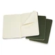 3 блокнот Moleskine Cahier маленьких зелених CH011K15 - зображення 2