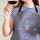 Фартух Presentville з написом It’s wine o’clock (FRT_23J001) - изображение 1