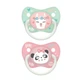 Пустышка силиконовая анатомическая (18+ мес) розовая Canpol Babies Exotic Animals 2 шт (5903407239224) - изображение 1