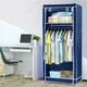 Шкаф тканевый раскладной Stenson 75х45х150 см R30899 cyan Синий - изображение 2