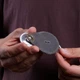 Кожаный чехол-брелок для AirTag INCARNE Key Tag Серый - изображение 2
