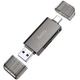 HUB HOCO HB39 USB3.0/Type-C кардрідер Сірий - зображення 1