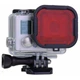 Червоний фільтр для дайвінгу GoPro Hero 3, 3+, 4 - зображення 1