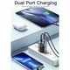 Зарядное сетевое устройство Essager 33W GaN III PD USB-C+USB-A с дисплеем - изображение 8