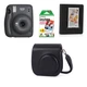 Камера моментальной печати Fujifilm Instax Mini 11 Black / Чехол черный / Фотобумагой на 20 снимков / Фотоальбом черный на 64 снимка - изображение 1