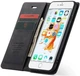Чохол книжка Caseme з магнітом для iPhone 7 / 8 чорний гаманець - зображення 2