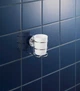 Настенный стакан для зубных щеток WENKO Vacuum-Loc® Milazzo, сталь, 7,5 x 11,5 x 9,5 см, хром - изображение 6