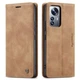 Чехол книжка Caseme с магнитом для Xiaomi Redmi Note 12S коричневый бумажник - изображение 1