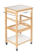Сервировочная тележка Finja 49 x 81 x 38 см, бамбук, МДФ - изображение 1
