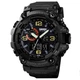 Часы наручные мужские SKMEI 1520BK BLACK, армейские часы противоударные. Цвет: черный - изображение 3