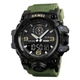 Часы наручные мужские SKMEI 1586AG ARMY GREEN, мужские армейские водостойкие тактические. Цвет: зеленый - изображение 1