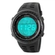 Часы наручные мужские SKMEI 1167BK BLACK, армейские часы противоударные. Цвет: черный - изображение 2