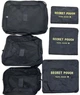 Набір органайзерів дорожніх Stenson 40х30 см Black 6 шт (R82637-BK) - зображення 2