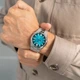 Годинник наручний CITIZEN NJ0151-88X в зелено-сріблястому виконанні. - зображення 7