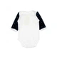 Бодик белый с черными рукавами в маленькую звезду Little stars MISHKA 1434 Размер 80 - изображение 1
