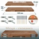 Комплект навісних полиць прихованого монтажу косі 600*160*25 мм ясен Wood Wedge - изображение 4