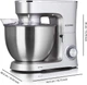 Миксер планетарный-тестомес Heinrich's HKM 8078 Silver 8.0 л - изображение 2