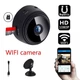 Камера видеонаблюдения Wi-Fi FullHD 1080 Action Camera Bitzen A1 беспроводная c датчиком движения Умная мини-видеокамера ip -camera + функция ночной съемки Black - изображение 5