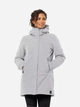 Куртка демисезонная удлиненная с капюшоном женская Jack Wolfskin Salier Coat 1116141-6315 M Серая (4064993907926) - изображение 1
