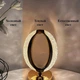 Лампа-ночник с кристаллами Creatice Table Lamp 16 с сенсорным переключателем - изображение 5