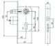 Врезные механизм замки для дверей FZB 9011 SR SN 10-11-002 - изображение 2