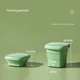 Портативная стиральная машина складное ведро Mini Washing Machine 8 литров, центрифуга, таймер, стерилизация Зеленый - изображение 3